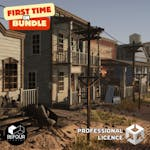 Western Desert Town Environment (Unity)