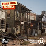 Western Desert Town w/ Construction Tool (Unreal Engine)