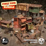 Container District Environment (Slum City) (Unity)
