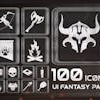 100 UI Fantasy Icons