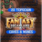 Caves Tileset 16x16 Pixelart - Fantasy Dreamland