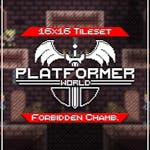 Platformer Tileset Forbidden Chambers 16x16 Pixelart