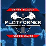 Platformer Tileset Arctic Caves 16x16 Pixelart