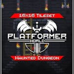 Platformer Tileset Haunted Dungeon 16x16 Pixelart