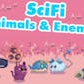 Sci-Fi Space Village Animals And Enemies