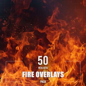 50 Realistic Fire Photo Overlays