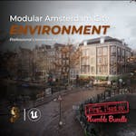 Modular Amsterdam City Street (Amsterdam Canale with Cafe )