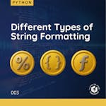Different Types of String Formatting