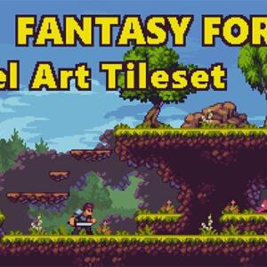Fantasy Forest Pixel Art Tileset
