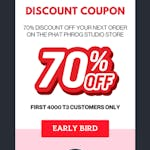 70% Phat Phrog Store Discount Code