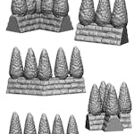 Fantasy City Street Shrubs