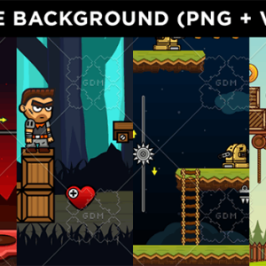 10 Game Vector Background