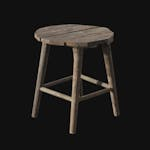 Prop - Wooden Stool B