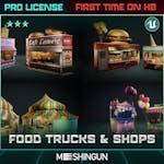 Food Trucks & Shops - Theme Park Attractions
