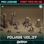 Foliage VOL.37- Tree Stumps (NANITE + LOW POLY)