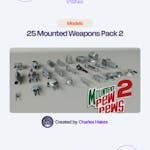 25 Mounted Weapons Pack 2