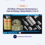 25 Mine / Precise Dimensions / Game Ready / Base Mesh / Vol .4