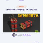 Dynamite | Lowpoly | 4K Textures