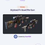 Stylized Fn Scarl Pbr Gun