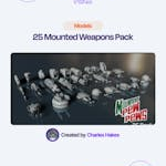 25 Mounted Weapons Pack