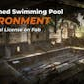 Abandoned Swimming Pool Environment (Unreal Engine)