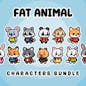 Cute Fat Animal Characters Pacl