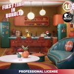 Retro Pop Art Living Space Environment (Unreal Engine)