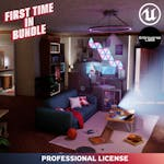 Stylized New York Gaming Room ( Interior Modular NYC Environment) (Unreal)