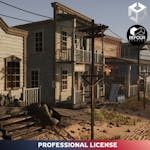 Western Desert Town Environment (Unity)