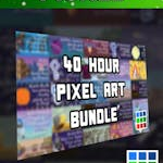 40-Hour Pixel Art Bundle with Characters and 2D Game Maps