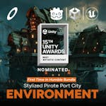 Stylized Pirate Port City