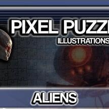 Pixel Puzzles Illustrations & Anime - Jigsaw Pack: Aliens