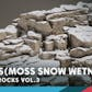 Rocks VOL.3 - Snow, Wetness, Moss (Nanite+Low Poly)