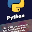 15+ HOUR Generative AI App Development with Python Video Bundle