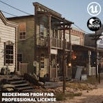 Western Desert Town w/ Construction Tool (Unreal Engine)