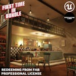 Stylized New York Cafe - Coffee Shop Interior Modular Environment (Unreal Engine)