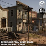 Western Desert Town Environment (Unity)