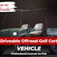 Driveable Vehicle: Offroad Golf Cart