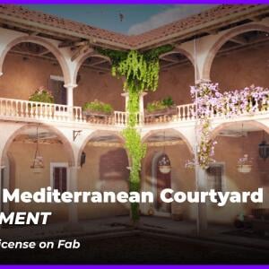 Stylized Mediterranean Courtyard Environment (Unreal Engine)