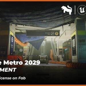 The Blue Metro 2029 Environment (Post Apocalyptic Metro / Subway Environment ) (Unity )