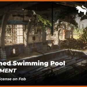 Abandoned Swimming Pool Environment (Unreal Engine)