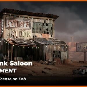 Retropunk Saloon Environment (Unreal Engine)