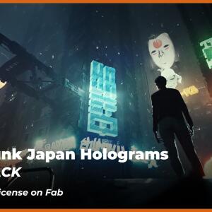 Cyberpunk Japan Holograms 