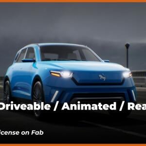 SUV 04 Driveable / Animated / Realistic Vehicle