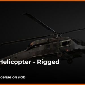 Military Helicopter - Rigged Vehicle