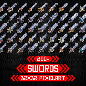 Item Icons - Swords 32x32 Pixelart