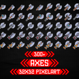 Item Icons - Axe 32x32 Pixelart