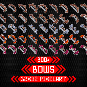 Item Icons - Bow 32x32 Pixelart