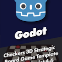 Checkers 3D: Strategic Board Game Template with AI in Godot 4.6