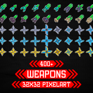 Item Icons - Weapons 32x32 Pixelart